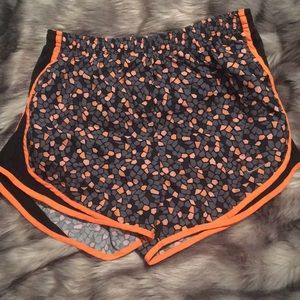 Nike Dri-fit Orange and Black Running Shorts